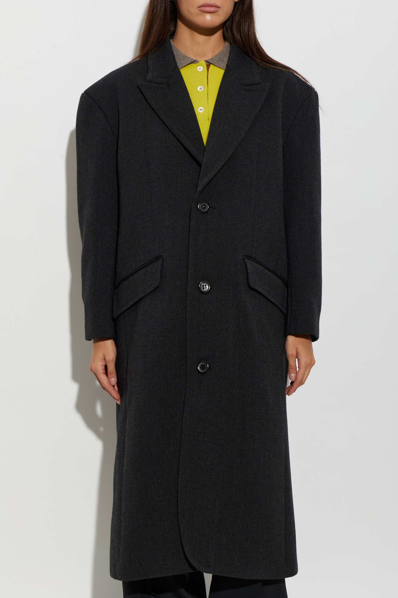 MARNI ピーコート Grey Wool coat Marni - Vitkac France
